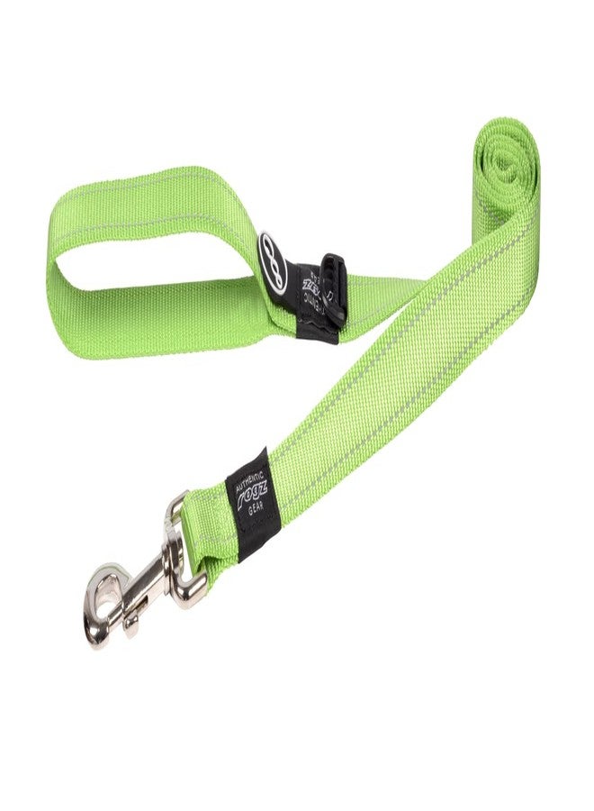 Rogz Reflective Dog Leash for Extra Large Dogs, 1" wide, 6' long, Green - Image 1